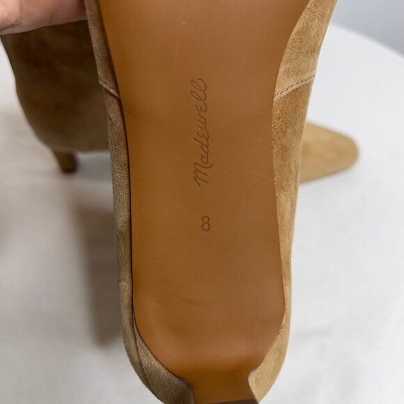 Madewell Womens Size 8 The Dimes Kitten-Heel Boot NR863 NEW Tan Suede - Picture 7 of 14